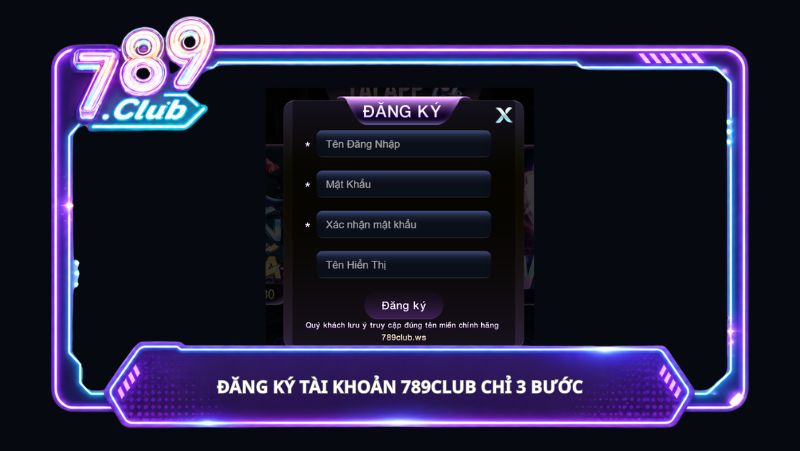Đăng ký tài khoản (3 bước)